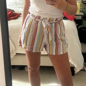 Ultra high rise multi coloured shorts
